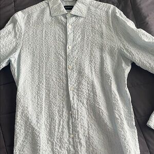 Ermenegildo Zegna Light Blue Textured Shirt